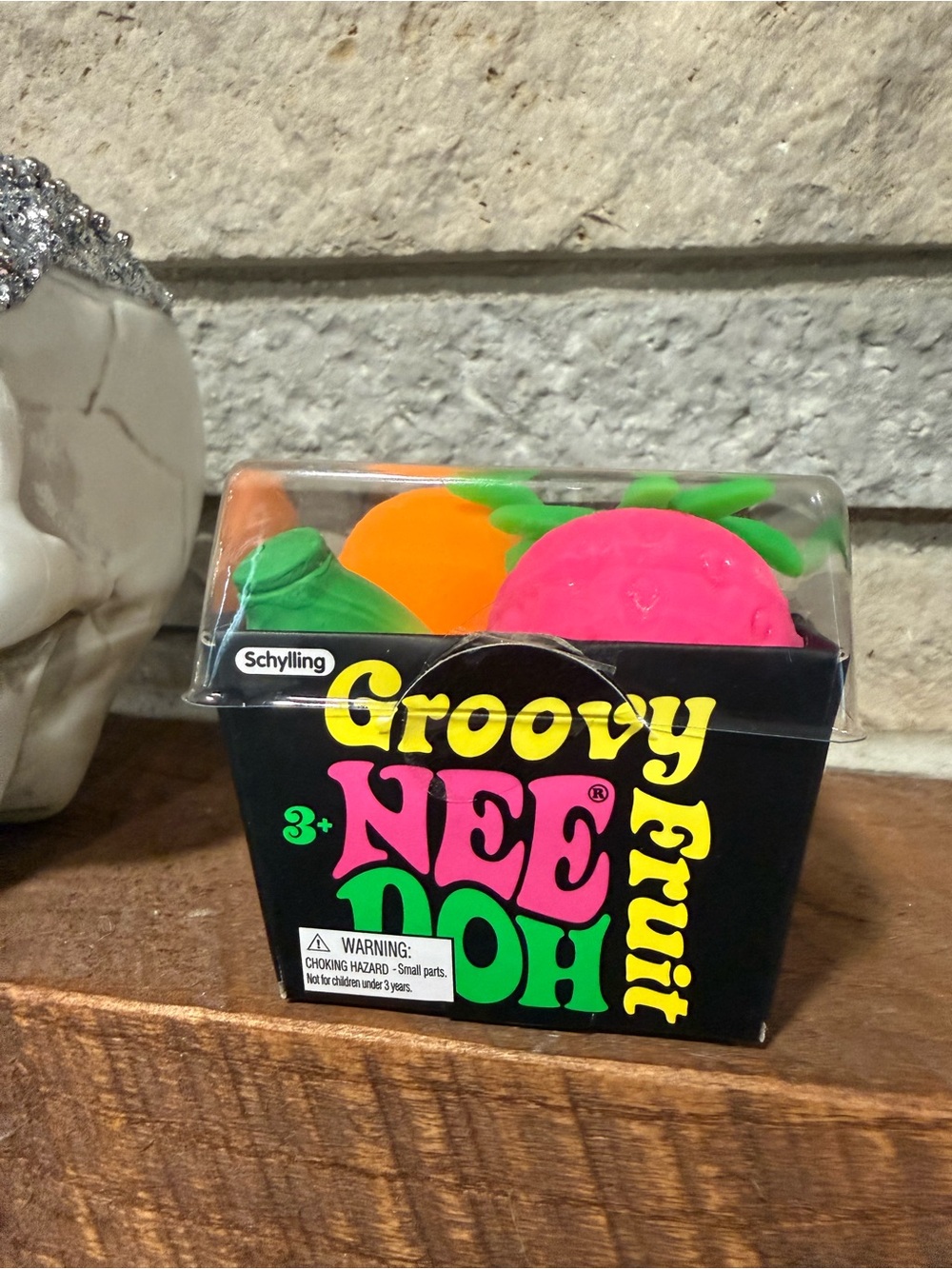 NeeDoh Groovy Fruit Stress Toy Pack - Pink, Orange, Green
